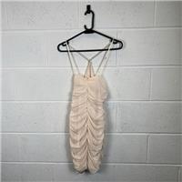 Oh Polly Ivory Bodycon Party Dress Size 6 / Size 6 / Knee Length / Womens /...