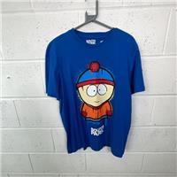 Men's South Park Graphic Blue T-Shirt / Size 2XL / Mens / Blue / Cotton - 2XL Regular