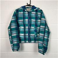 ASOS Blue Check Puffer Jacket / Size M / Short / Mens / Blue / Polyester - M Regular