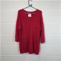 Fusion Red Pullover Jumper for Women - Size 12 / Size 12 / Womens / Red / P...