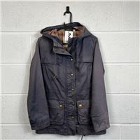 Jack Wills Parka Coat / Size 10 / Mid-Length / Womens / Grey / Cotton