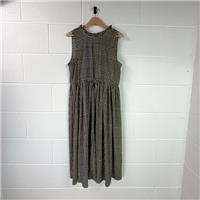 Vero Moda Green Check Maxi Dress XL / Size XL / Long / Womens / Green / Po... - XL Regular