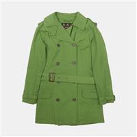 Barbour Trench Coat / Size S / Mid-Length / Womens / Green / Polyester - S Regular