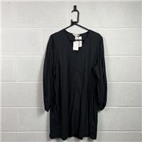 H&M Black V-Neck Tunic / Size M / Womens / Black / Viscose