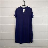 M&S Collection Blue Linen Shirt Dress Size 8 / Size 8 / Knee Length / Women... - 8 Regular