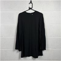 H&M Black A-Line Dress XS Long Sleeve Casual / Size XS / Knee Length / Wome... - XS Regular
