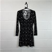 Pour Moi Fit & Flare Black Dress / Size 10 / Short / Womens / Black / Polyester