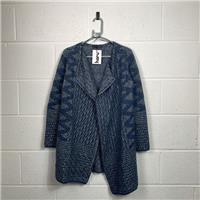M&S Collection Blue Acrylic Blend Open-Knit Cardigan / Size S / Womens / Bl...