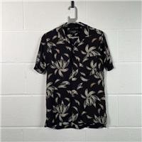 Religion Black Floral Button-Up Shirt / Size XS / Mens / Black / Cotton - XS Regular