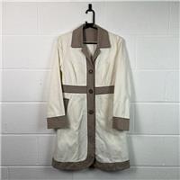 Boden Coat / Size 12 / Womens / Ivory / Cotton