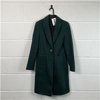 Dunnes Coat / Size 8 / Long / Womens / Green / Polyester