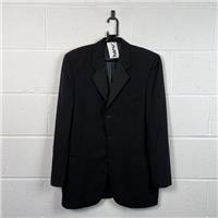 Daniel Hechter Overcoat / Size 40 / Long / Mens / Black / Wool