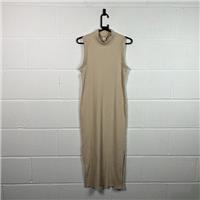 Monki Dress / Size M / Midi / Womens / Beige / Cotton Blend - M Regular