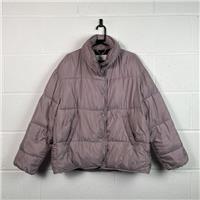 Zara Puffer Jacket / Size L / Womens / Purple / Polyester