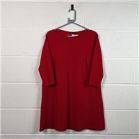 Stradivarius Dress / Size L / Knee Length / Womens / Red / Polyester