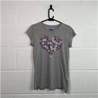 Reebok Graphic T-Shirt / Size S / Mens / Grey / Cotton Blend - S Regular