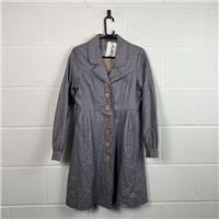 Container Women's Grey Basic Jacket / Size 10 / Womens / Grey / Linen