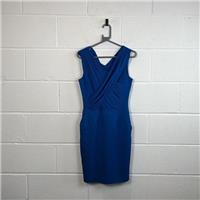 REISS Blue Bodycon Dress / Size 8 / Knee Length / Womens / Blue / Polyester - 8 Regular