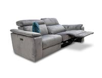 Furniture Village 'Davide' 3 Seater Sofa Power Recliner Grey Velvet | RRP £2300