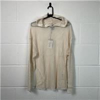 Urban Outfitters Mesh Hoodie / Size 6 / Womens / Beige / Cotton