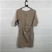Winser London Beige Bodycon Dress Size 10 Business Attire / Size 10 / Knee ... - 10 Regular