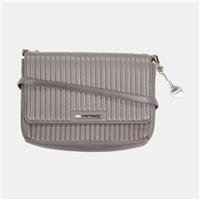Donna Karan Quilted Handbag / Womens / Grey / Cotton