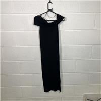 Zara Black Bodycon Off-Shoulder Dress Size S / Size S / Long / Womens / Bla... - S Regular