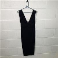 ASOS Design Black Bodycon Dress UK 12 Party Sleeveless / Size 12 / Midi / W... - 12 Regular