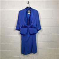 Veni Infantino A-Line Formal Dress Blue UK 16 / Size 14 / Knee Length / Wom... - 14 Regular