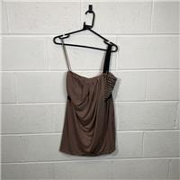 Flame Women's Mini Party Dress - Size 12 Brown / Size 12 / Short / Womens /... - 12 Regular