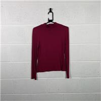 Oasis Women's Red Mock Neck Long Sleeve Blouse - Size S / Size S / Womens /...