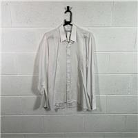 David Latimer Men's White Formal Cotton Button-Up Shirt / Size L / Mens / W... - L Regular