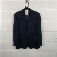 Versace Men's Black Wool Overcoat - Formal Winter Coat / Size XL / Long / M...