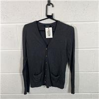 Ralph Lauren Grey Cotton Blend Cardigan Jumper / Size S / Womens / Grey / C...