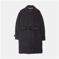 Hackett London Navy Trench Coat / Size S / Mens / Black / Cotton