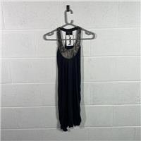 AllSaints Black Maxi Dress Party Cocktail / Size 10 / Short / Womens / Blac...