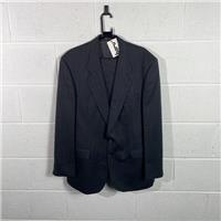 The Label Men's 2-Piece Wool Suit / Size 44 / Mens / Black / Wool - 44 Regular