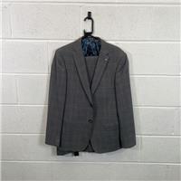 Ted Baker Men's Grey 3 Piece Check Suit - Size 40R / Size 40 / Mens / Grey ...