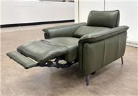 Furniture Village 'Jude' Armchair Montana Oslo Pine Power Recliner Headrest NEW