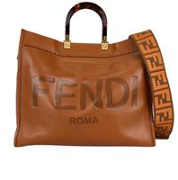 Fendi Large Sunshine Tote Crossbody Handheld Tote / Shopper Leather Brown