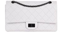 Chanel Reissue 227 Crossbody Shoulder Bag Leather Grey