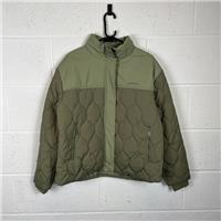 Bench Men's Green Quilted Polyester Jacket - Size L / Size L / Mid-Length /... - L Regular