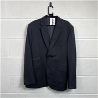 Pierre Cardin Men's Grey Striped Overcoat Jacket / Size L / Mid-Length / Me...