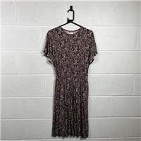 Boden Fit & Flare Multicoloured Paisley Dress / Size L / Knee Length / Wome... - L Regular
