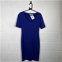 Diane von Furstenberg Blue Pencil Dress Size 6 Business Wear / Size 6 / Kne... - 6 Regular