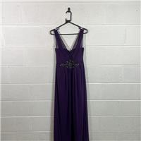 Jane Norman Purple Maxi Dress V-Neck Formal Gown / Size M / Long / Womens /...