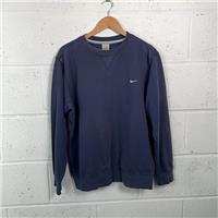 Nike Blue Crew Neck Sweatshirt / Size M / Mens / Blue / Cotton - M Regular