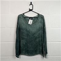N Denmark Women's Green V-Neck Blouse - Size S / Size S / Womens / Green /...