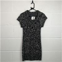 Papaya Black Tunic Jumper Cowl Neck Short Sleeve / Size 10 / Womens / Black... - 10 Regular