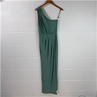 Club L London One Shoulder Maxi Dress Green Size 12 Formal / Size 12 / Long... - 12 Regular